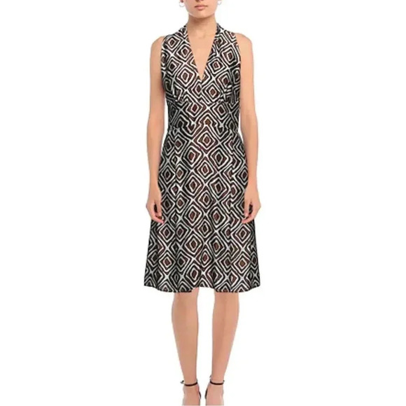 Eleventy Dresses & Skirts - Eleventy Black and White Geometric Midi Dress